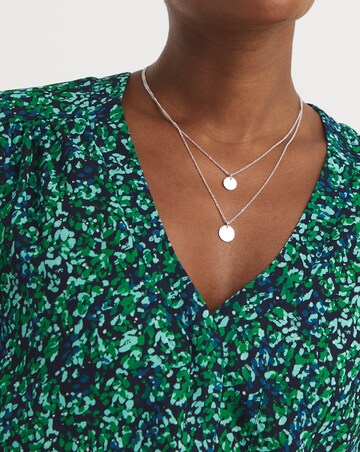 Placket Front Pocket Blouse