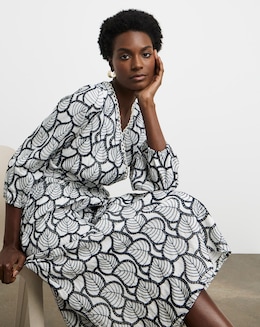 Joanna Hope Broiderie Leaf Dress