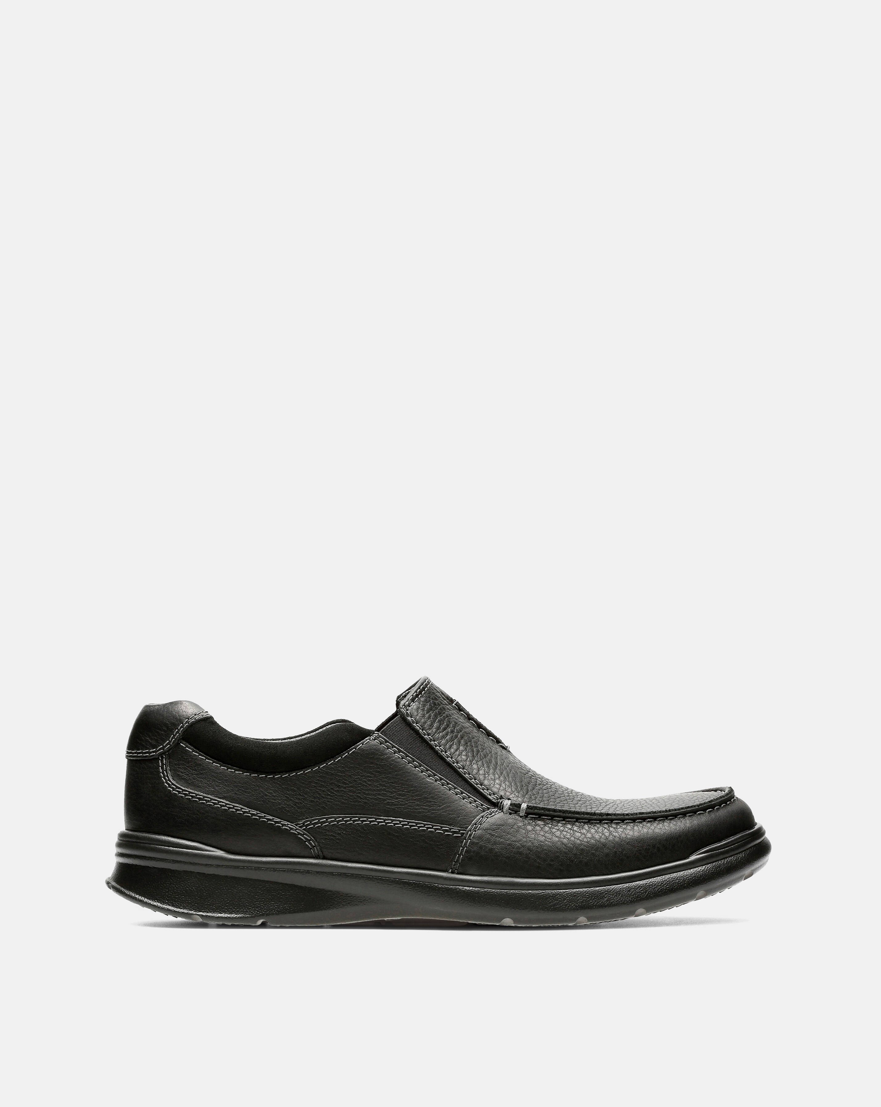 Clarks Cottrell Free Wide Fit Shoe - Black