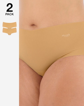 Sloggi Zero (2 Pack) Microfibre Shorts Cognac