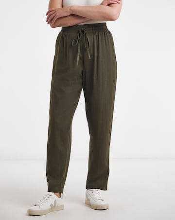 Linen Mix Tapered Trouser