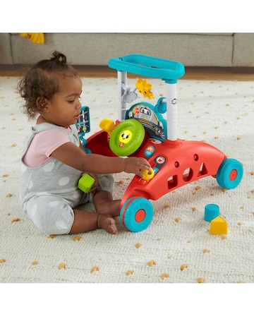 Fisher-Price 2-Sided Steady Speed Baby Walker with 100+ Songs, Sounds and Phrase
