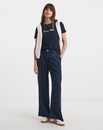 Tommy Hilfiger Lurex Script Crew Neck T-shirt