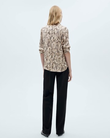 Mango Ideale Snake Print Shirt