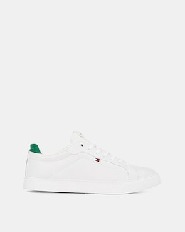 Tommy Hilfiger Icon Court Trainer - Green/Ecru