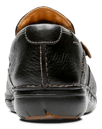 Clarks Un Loop Button Slip On Shoes Standard Fit