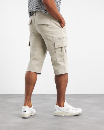 3/4 Length Twill Cargo Short