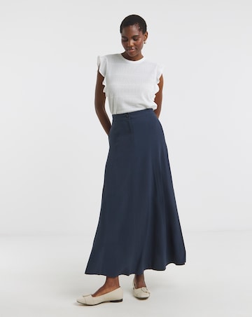 Washed Textured Full Skirt
