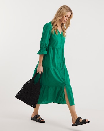 Cotton Button Through Dress