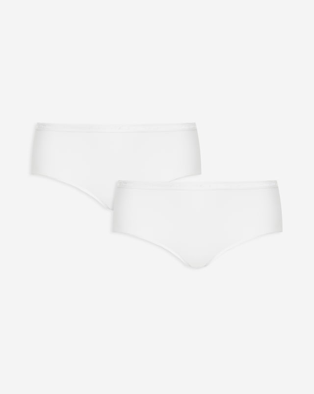 Playtex 2Pack Cotton Midi Knickers White