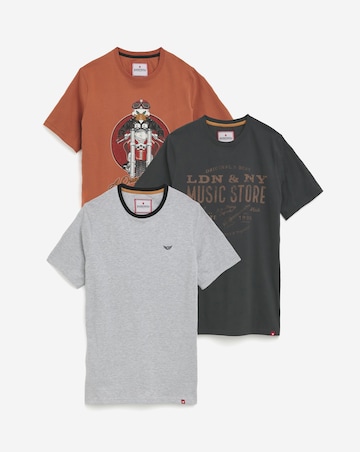 Joe Browns 3 Pack Long Length T-Shirts