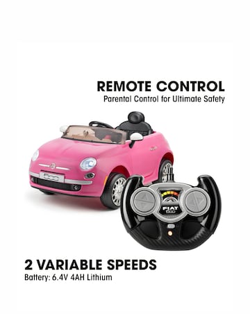 Xootz 6V Fiat 500 - Pink