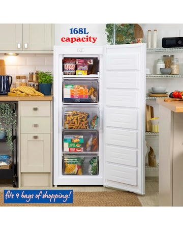 Russell Hobbs RH143FZ552E1W 143cm High Small Upright Freezer - White - E Rated