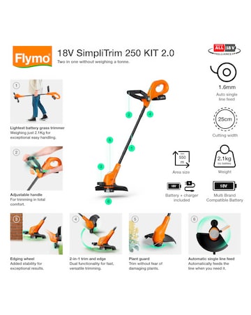 Flymo 18V SimpliTrim 250