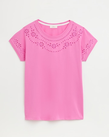 Julipa Cut Out Pure Cotton T-Shirt