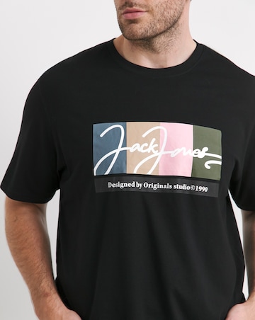 Jack & Jones Portland Logo T-Shirt - Black