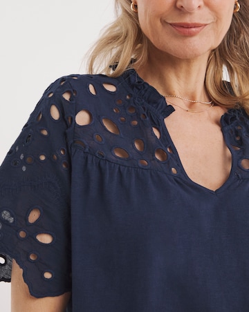 Julipa Cut Out Broderie Top