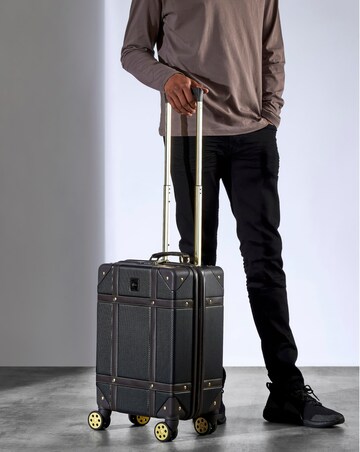 Rock Vintage Cabin Suitcase - Black