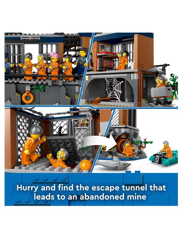 LEGO City Police Prison Island with Helicopter Toy 60419