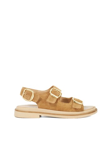 Dune Luckles Suede Buckle Sandals