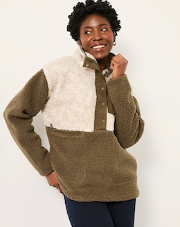 FatFace Colour Block Fleece