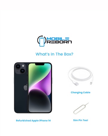 Refurbished Apple iPhone 14 128GB - Midnight (Pristine Condition)