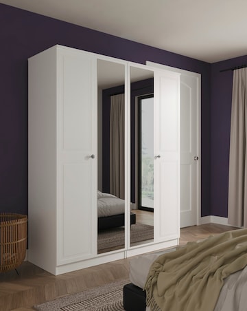 Richmond Ready Assembled 4 Door Wardrobe