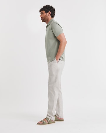 Folio Mercerised Supima Trophy Neck Polo- Sage