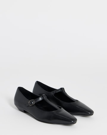 Park Elongated Square Toe Mary Janes - Wide Fit (E)