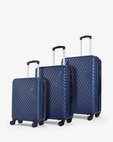 Rock Santiago 3pc Suitcase Set - Navy