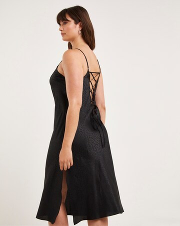 Figleaves Animal Jacquard Satin Chemise