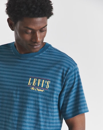 Levi's Short Sleeve Vintage Fit Graphic Stripe T-Shirt - Blue
