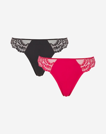 Everyday 2 Pack Lace Midi Briefs