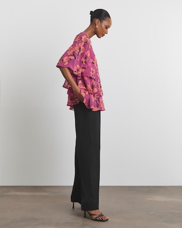 Joanna Hope Tiered Ruffle Blouse