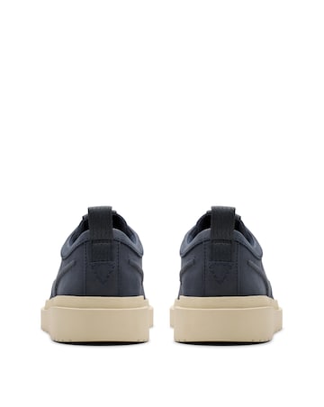 Clarks Polden Lace Leather Shoe - Navy