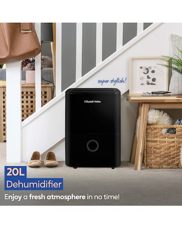 Russell Hobbs RHDH2002B 20 Litre Dehumidifier - Black