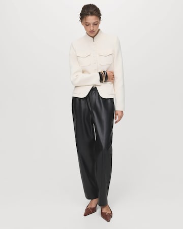 Mango Faux Leather Trousers