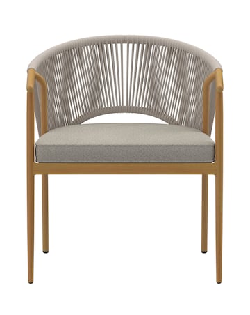 Charles Bentley Rope Weave 6 Seater Dining Set