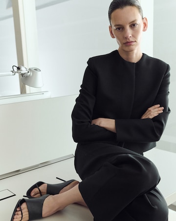 Mango Mid-Rise Wide Leg Suit Trouser