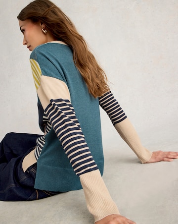 White Stuff Olive Heart Jumper