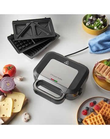 Russell Hobbs 26810 3 in 1 Sandwich, Panini & Waffle Maker