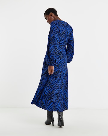 Long Sleeve Textured Jersey Dress