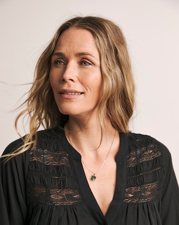 Anthology Crochet Lace Trim Dress