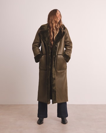 Anthology Khaki Reversible Borg Shealing Coat