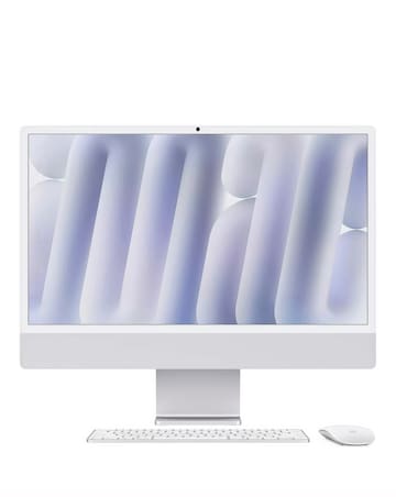Apple iMac (M4, 2024) 24in Retina 4.5K, 8-core CPU, 8-core GPU, 256GB - Silver