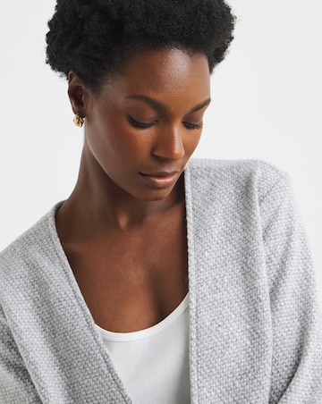 Grey Marl Edge To Edge Unlined Coatigan