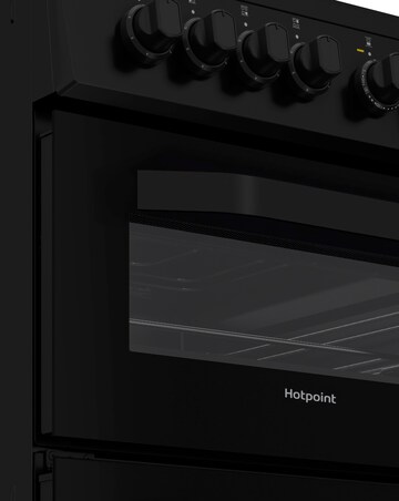 Hotpoint HTE5VCB 50cm Electric Twin Cooker with Ceramic Hob - Black Installation