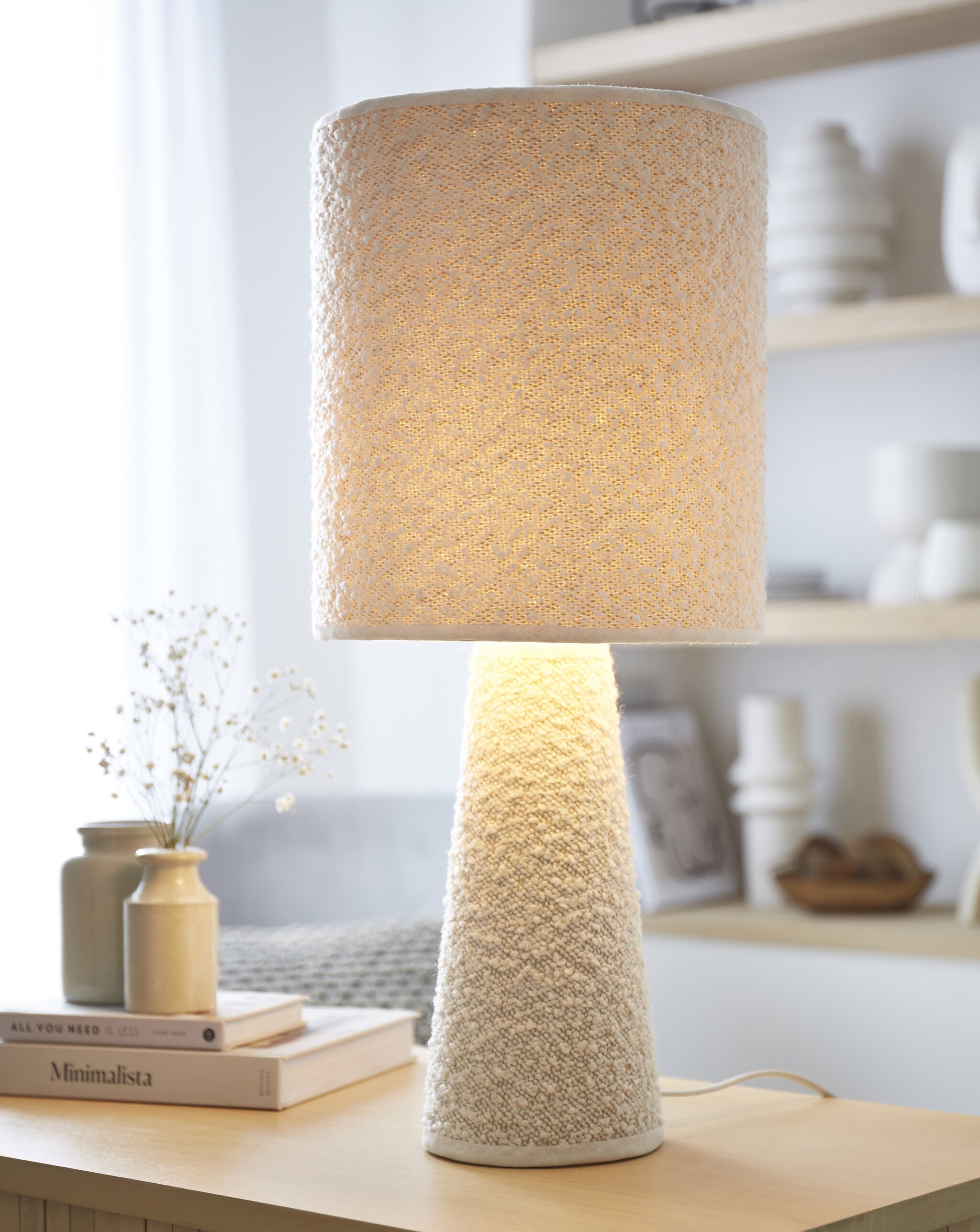 White table lamp