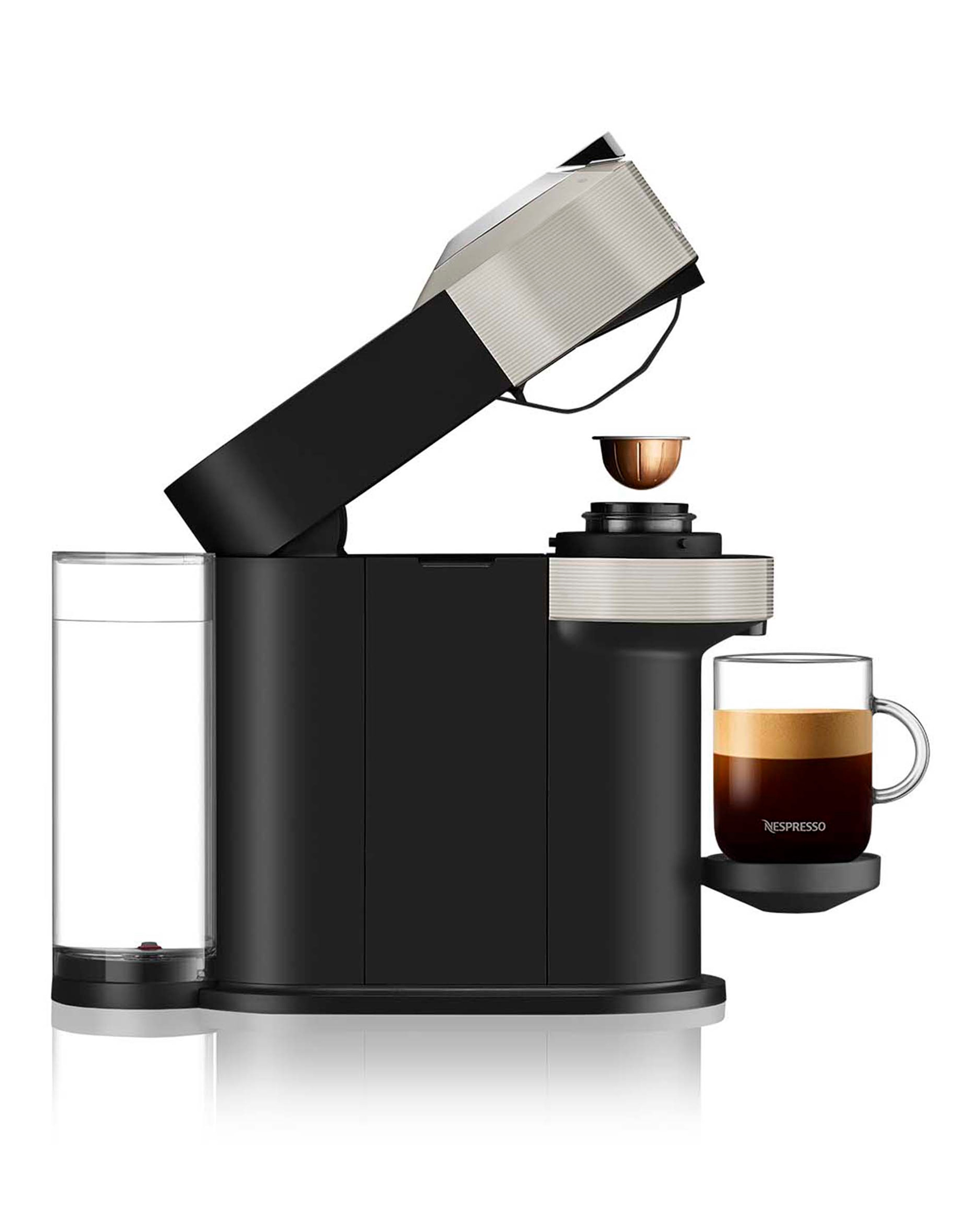 Nespresso by Krups Coffee Machine 1.1L Vertuo Next Light Grey | JD