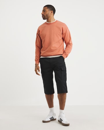 3/4 Length Twill Cargo Short